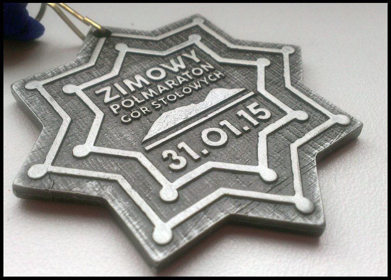 I Zimowy Półmaraton Gór Stołowych 5 medal