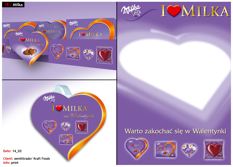 MIlka plakat woobler listwa