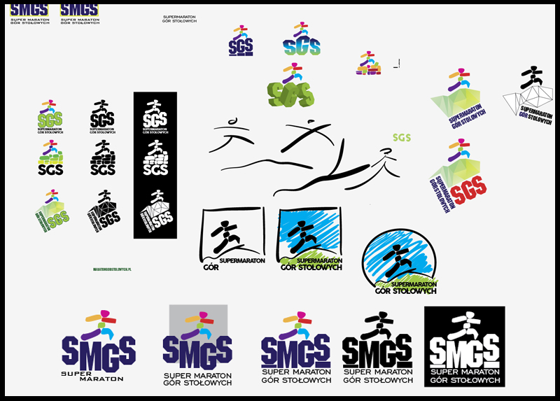 SGS wersje projektowe logotypu